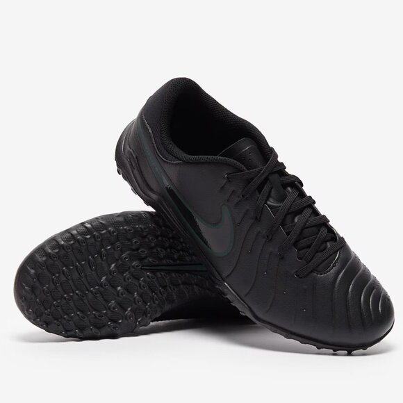 Nike Tiempo JR Legend 10 Club TF Indoor Soccer Black Size 6Y (New) - Picture 1 of 14